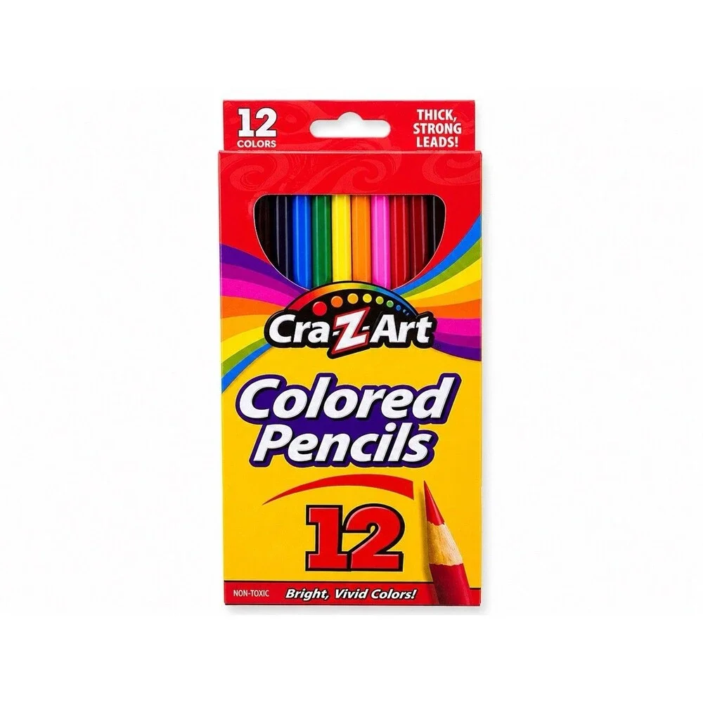 8 Pack Colored Pencils 12 Count Bulk Cra-Z-Art Imperial Kids School Art Supplies